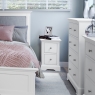 Kettle Interiors Oak City - Cotswold White Small Bedside Table