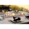 Mambo Athens Garden Grey Rectangular Dining Table with Firepit