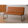 Cooper Low Leather Bench in Tan Cooper Low Leather Bench in Tan
