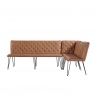 Kettle Interiors Bench 180cm in Tan PU