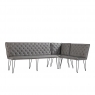 Kettle Interiors Bench 140cm in Grey PU