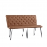 Kettle Interiors Bench 140cm in Tan PU