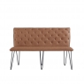 Kettle Interiors Bench 140cm in Tan PU