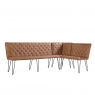 Kettle Interiors Bench 90cm in Tan PU