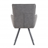 Kettle Interiors Carver Chair in Grey PU