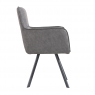 Kettle Interiors Carver Chair in Grey PU