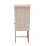 Kettle Interiors Fabric Dining Chair in Check Natural