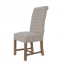 Kettle Interiors Fabric Dining Chair in Check Natural