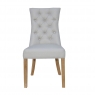 Kettle Interiors Curved Button Back Chair in Natural
