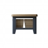 Kettle Interiors Smoked Painted Blue Oak Coffee Table