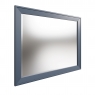 Kettle Interiors Smoked Painted Blue Oak Wall Mirror