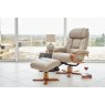 Nice Leather Swivel Recliner Chair & Stool Nice Leather Swivel Recliner Chair & Stool