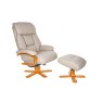 Nice Leather Swivel Recliner Chair & Stool Nice Leather Swivel Recliner Chair & Stool