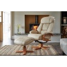 Nice Leather Swivel Recliner Chair & Stool Nice Leather Swivel Recliner Chair & Stool