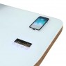 San Francisco Smart Desk - Oak/White Glass Top San Francisco Smart Desk - Oak/White Glass Top