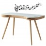 San Francisco Smart Desk - Oak/White Glass Top San Francisco Smart Desk - Oak/White Glass Top