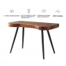 Jual Furnishings Ltd San Francisco Smart Desk - Walnut/WoodenTop