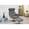 Global Furniture Alliance (G.F.A.) Boden Swivel Recliner Chair and Stool