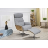 Global Furniture Alliance (G.F.A.) Boden Swivel Recliner Chair and Stool