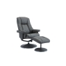 Global Furniture Alliance (G.F.A.) Denver Leather Swivel Chair and Stool