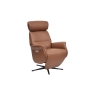 Global Furniture Alliance (G.F.A.) Michigan Leather Electric Swivel Recliner Chair