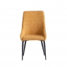 Cleveland Textured Fabric Dining Chair in Mustard