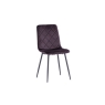 World Furniture Indy Velvet Dining Chair in Aubergine