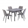 World Furniture Pittsburgh 1.2m Dining Table in Dark Grey