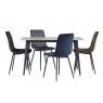 Indy 1.3m Dining Set in Rebecca Grey with x4 Indy Chairs Indy 1.3m Dining Set in Rebecca Grey with x4 Indy Chairs