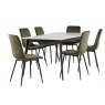 Indy 1.3m Dining Set in Kass Gold with x4 Indy Chairs Indy 1.3m Dining Set in Kass Gold with x4 Indy Chairs