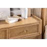 Baker Furniture Java Rattan 2 Drawer Bedside Table
