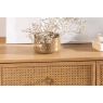 Baker Furniture Java Rattan 5 Drawer Tall Chest of Drawers