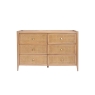 Baker Furniture Java Rattan 6 Drawer Wide Chest of Drawers