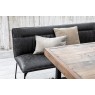 Nixon Reclaimed Wood 135cm Dining Table Set with Cooper Corner Bench & Low Bench in Grey