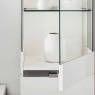 ALF ALF Artemide 1 Door Right Curio Display Cabinet in White High Gloss