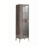 ALF ALF Italia Matera 1 Door Right Curio Display Cabinet In Rim Surfaced Oak / Grain Surfaced Finish
