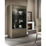 ALF ALF Italia Tivoli 2 Door Curio Display Cabinet in Matt Grey Eco Veneer