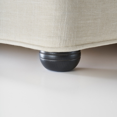 B1. Wooden Bun Foot - Steel (Set Of 4)