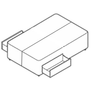 Standard True Edge Base - 2 Drawers