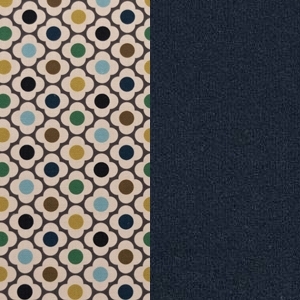 Back: Mini Spot Flower Spring / Seat: Glyde Indigo