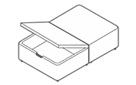 Ottoman Storage Half Opening Storage