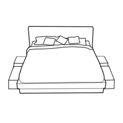 Padded Top Divan Base - 2+2 Drawers (Continental)