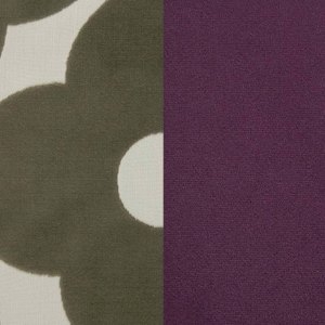 Top: Poppy Spot Dark Warm Grey / Sides: Glyde Velvet Aubergine