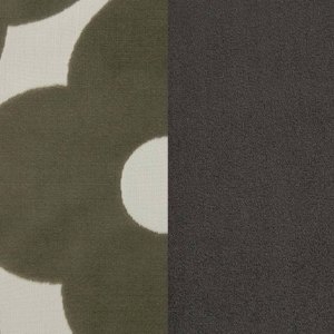 Top: Poppy Spot Dark Warm Grey / Sides: Glyde Velvet Dark Grey