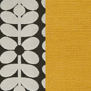 Back: Sixties Stem Charcoal / Seat: Tolka Dandelion