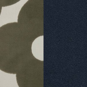 Top: Glyde Velvet Indigo / Sides: Poppy Spot Dark Warm Grey