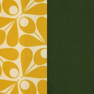 Top: Acorn Cup Cream Dandelion / Sides: Glyde Forest