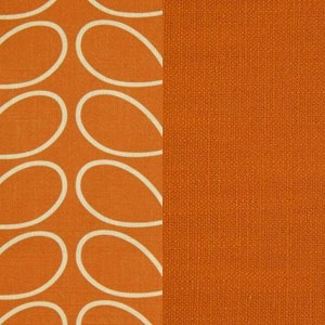 Top: Foyle Orange / Sides: Linear Stem Orange Cream