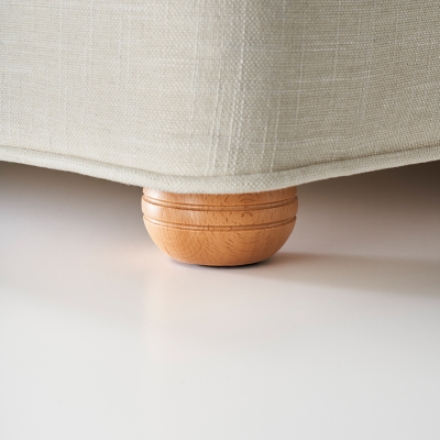 Wooden Bun Foot - Natural (Set Of 6)