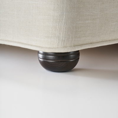 Wooden Bun Foot - Ebony Finish (Set Of 6)